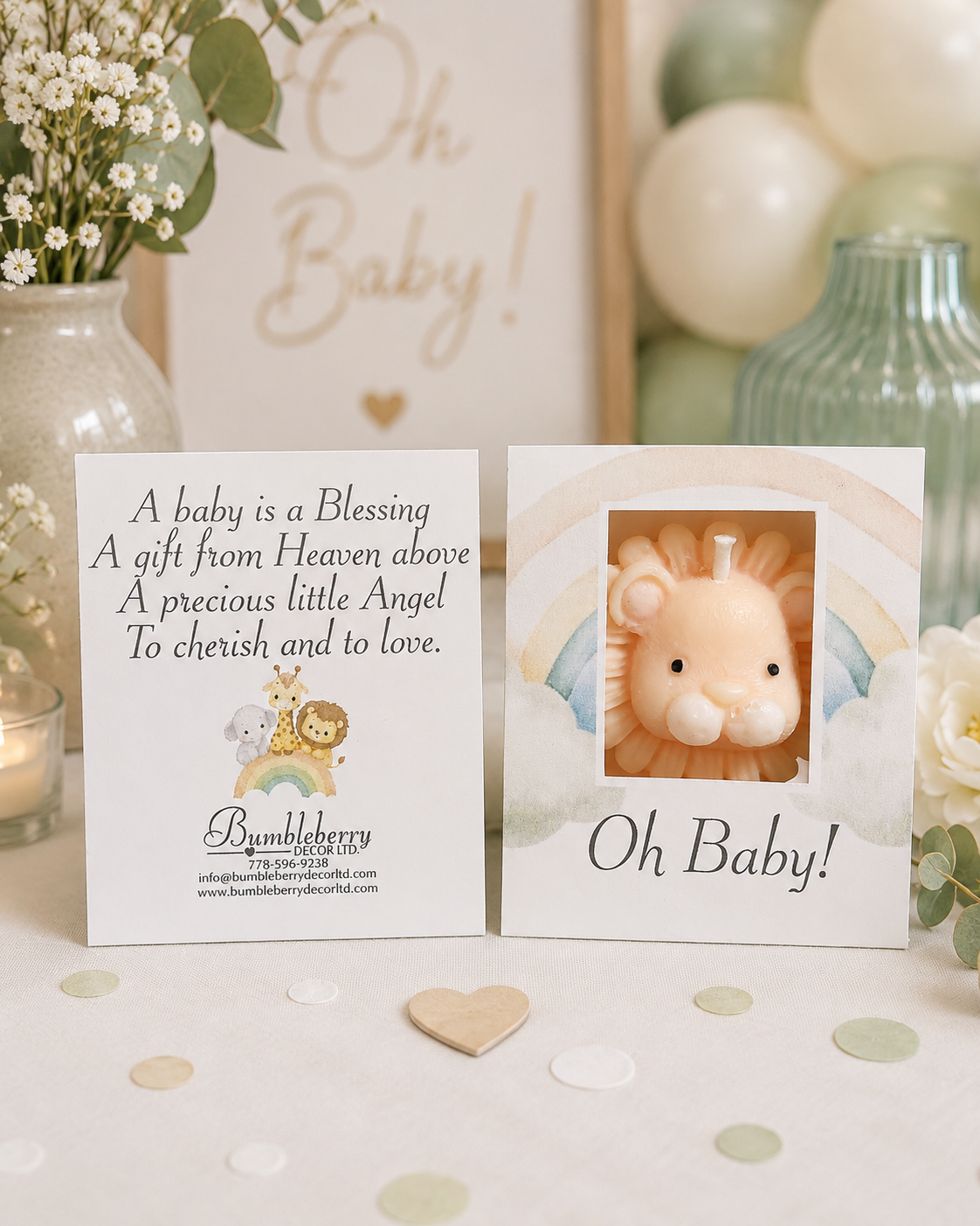"Oh Baby" Lion Party Favors