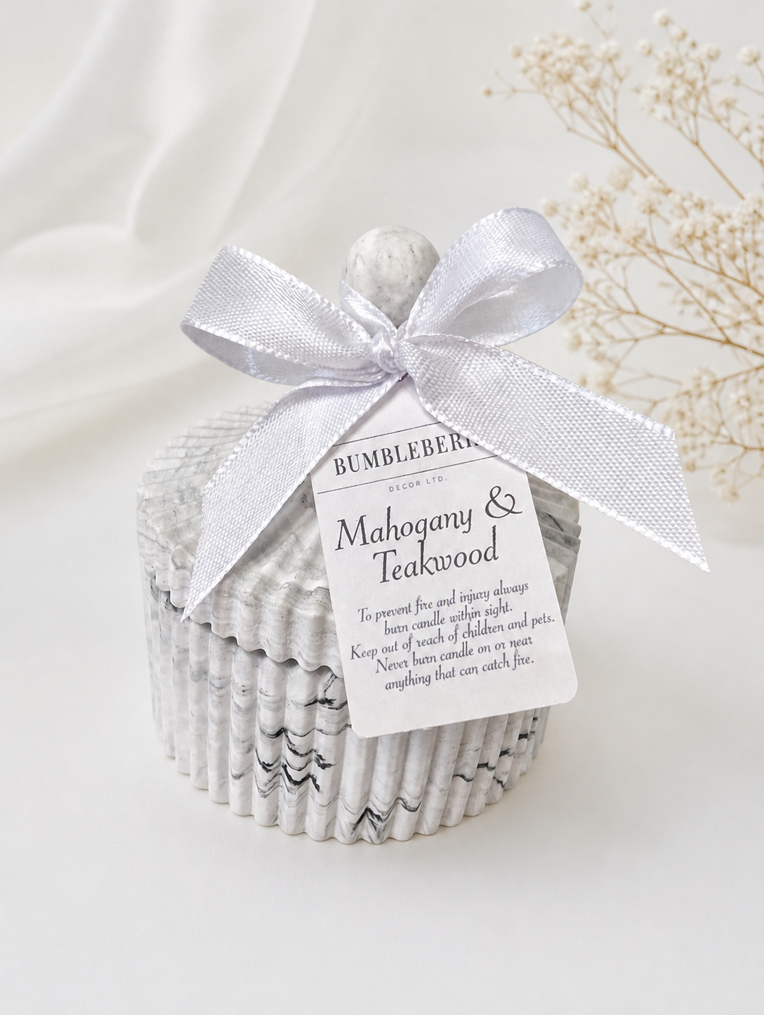 Eco Resin Soy Decor Candle with Lid