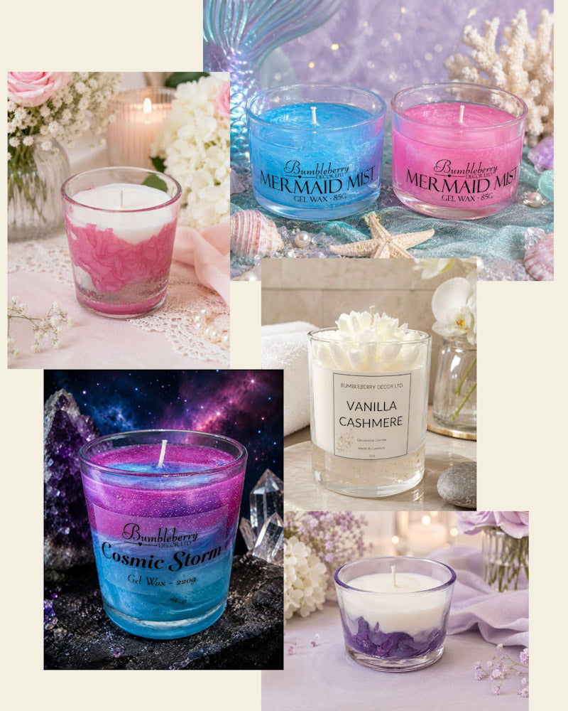 The Liquid Light Collection - Gel Wax Candles