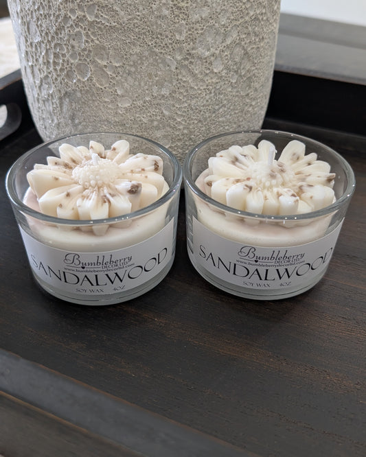 Decorative Flower Topped Candles
