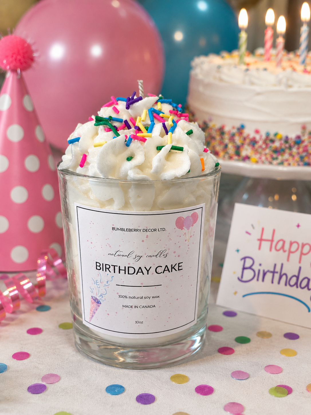 Birthday Cake Dessert Candle