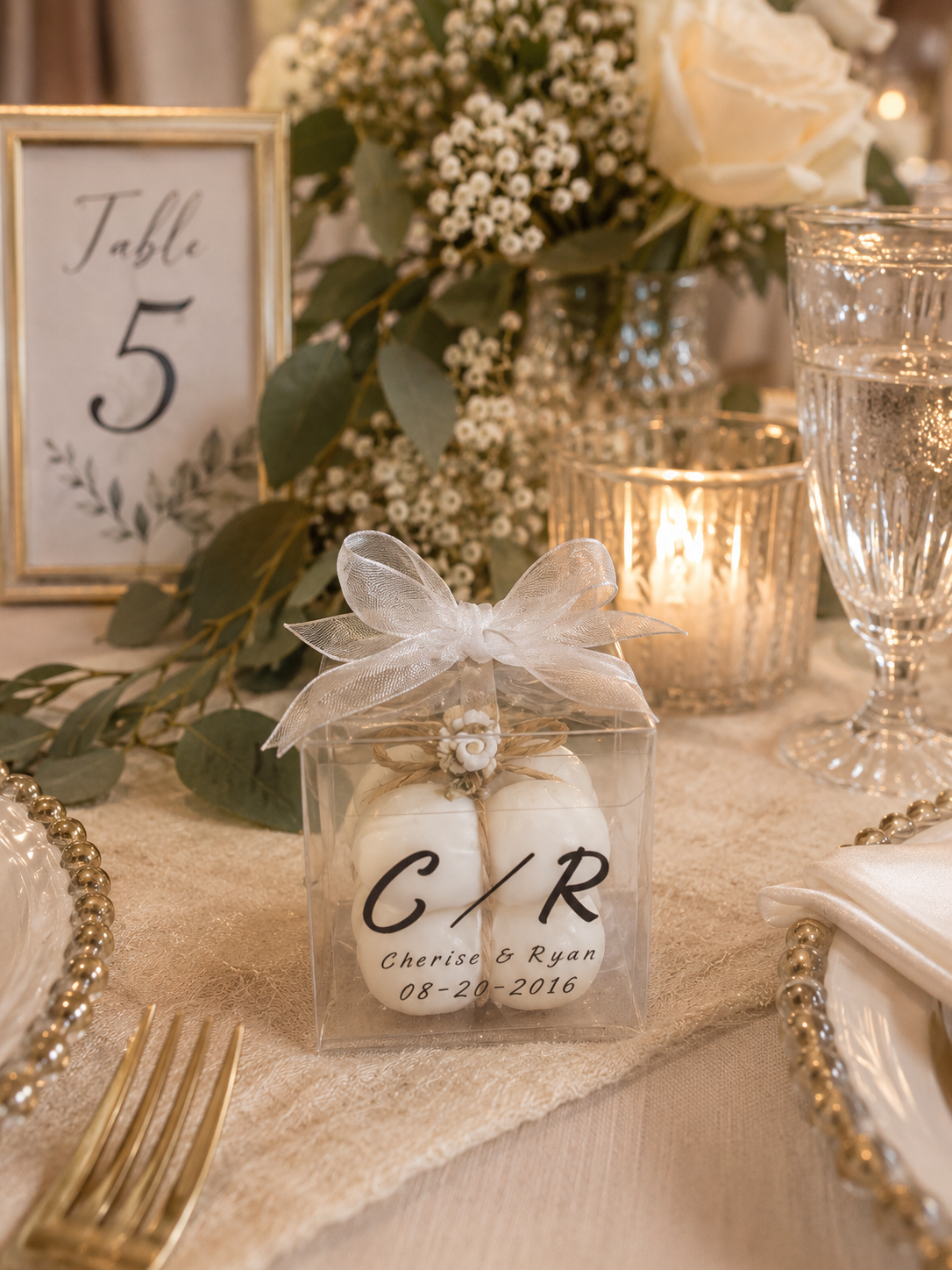 Personalized Wedding Favors - Candle Box