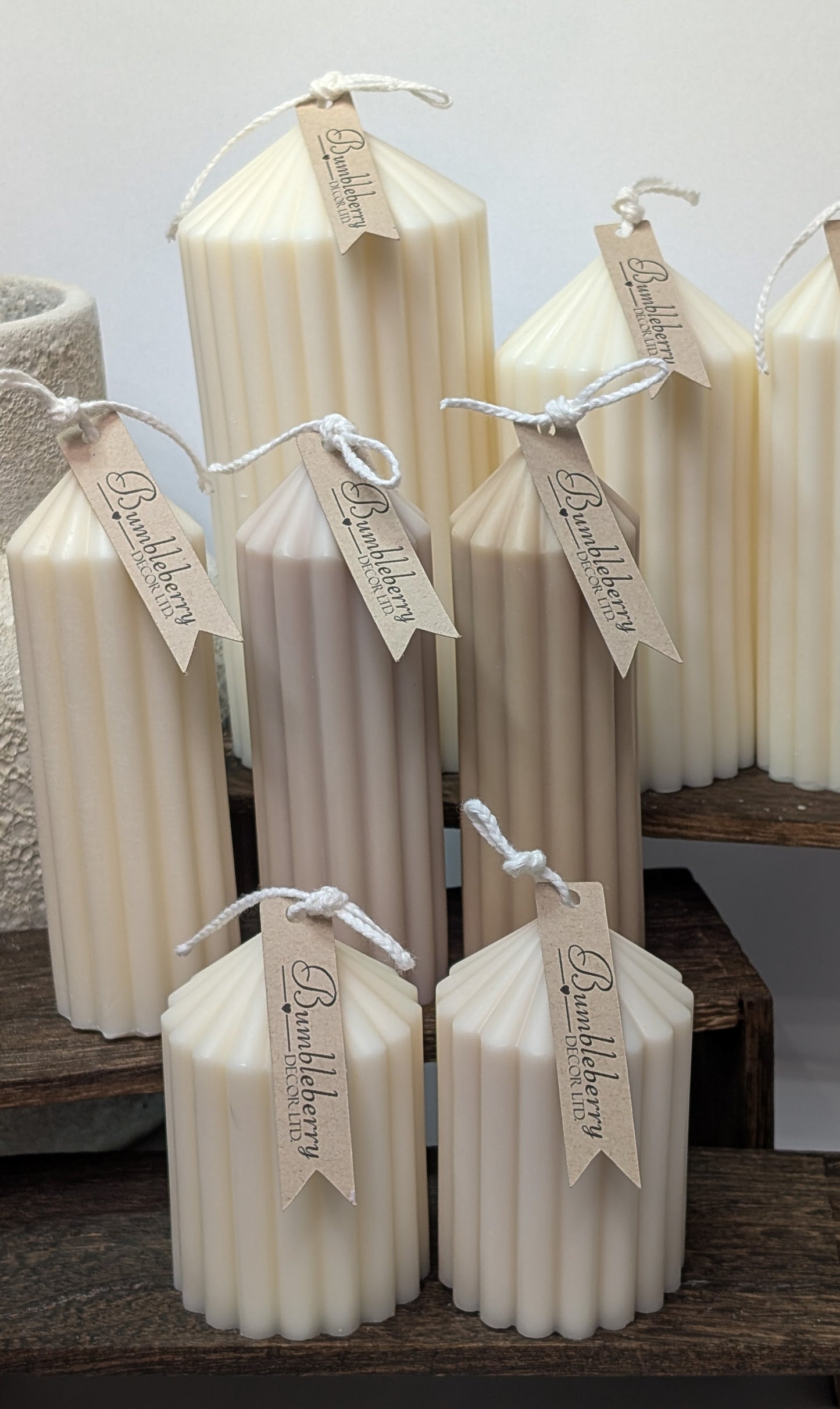 Fluted Pillar Candles