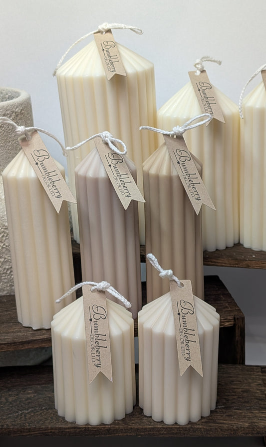 Fluted Pillar Candles