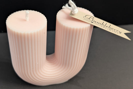 U Shaped Pillar Candle